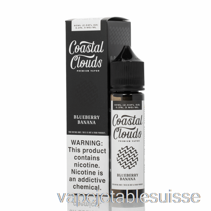 Vape Suisse Myrtille Banane - Coast Clouds Co. - 60 Ml 3 Mg